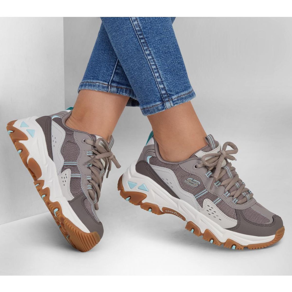 SKECHERS - Zapatilla Mujer DLites Hiker Café Skechers