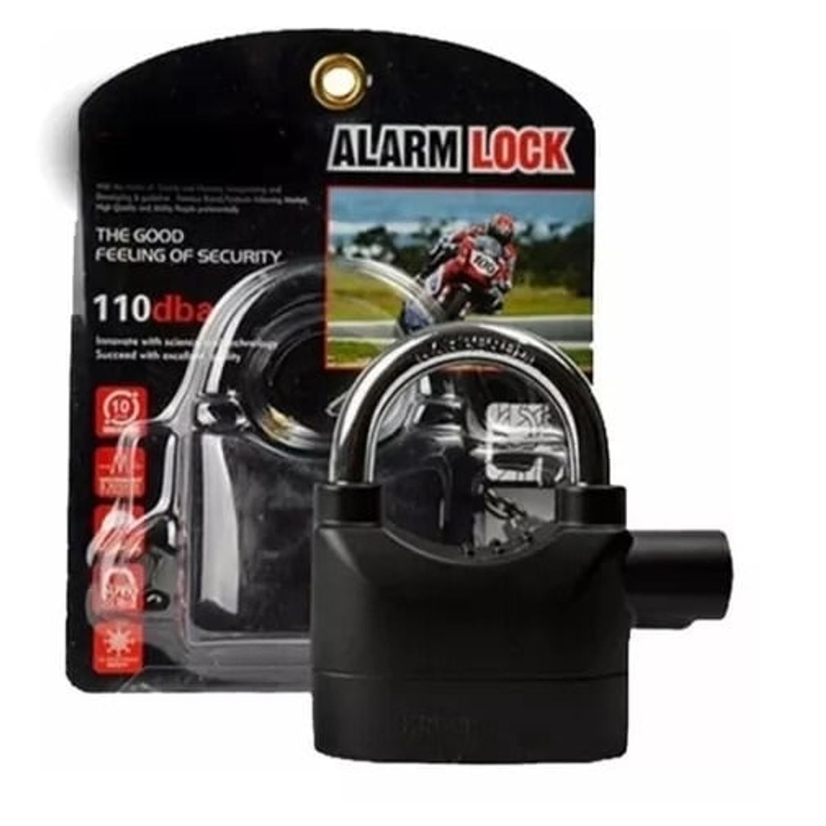 GENERICO - Candado Con Alarma Anti Robo De 110db Para Mayor Seguridad