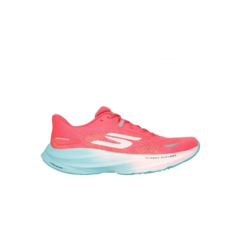 SKECHERS - Zapatilla Mujer Go Run Ride 12 Coral Skechers