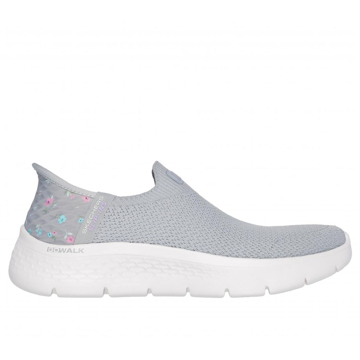 SKECHERS - Zapatilla Mujer Go Walk Flex Sunset Rose Gris Skechers