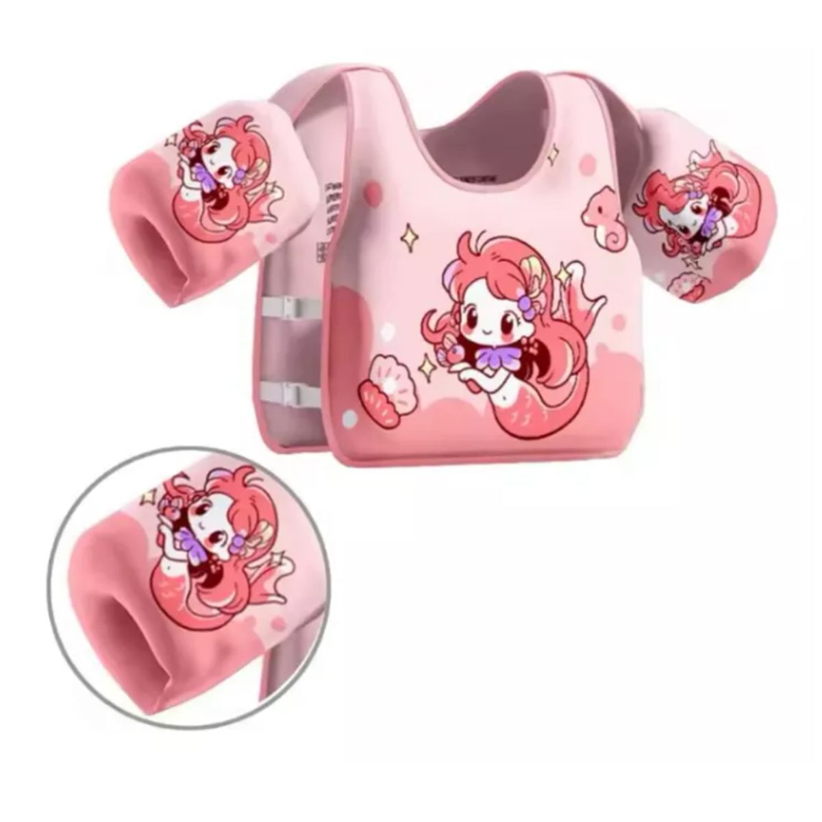 GENERICO - Flotador chaleco Con ajuste  Para Niñas 2-6 Años