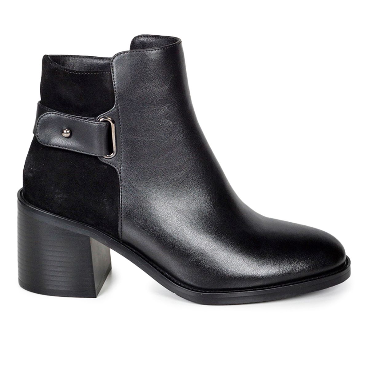 DEGAS - Botín Mujer Cuero Cinzia Negro DEGAS