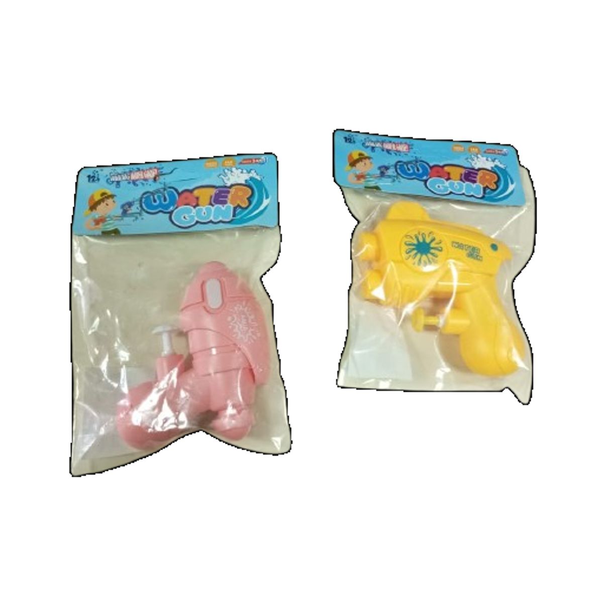 GENERICO - Pack 2 mini pistolas de agua 10cm para niños
