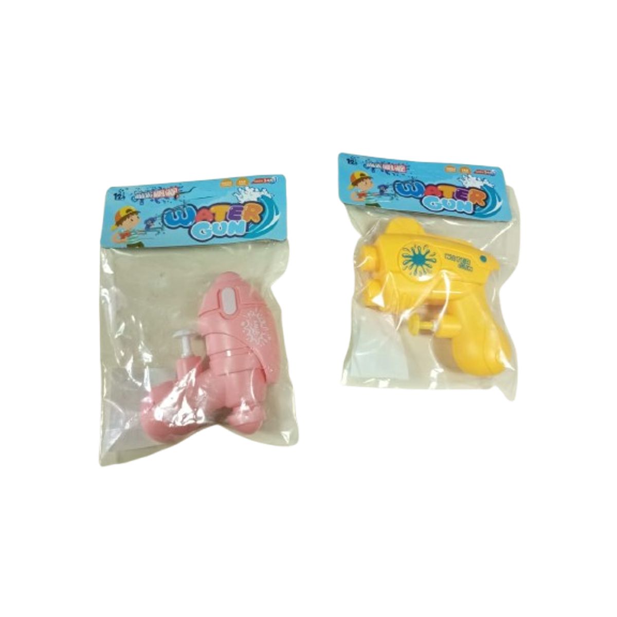 GENERICO - Pack 2 mini pistolas de agua 10cm para niños