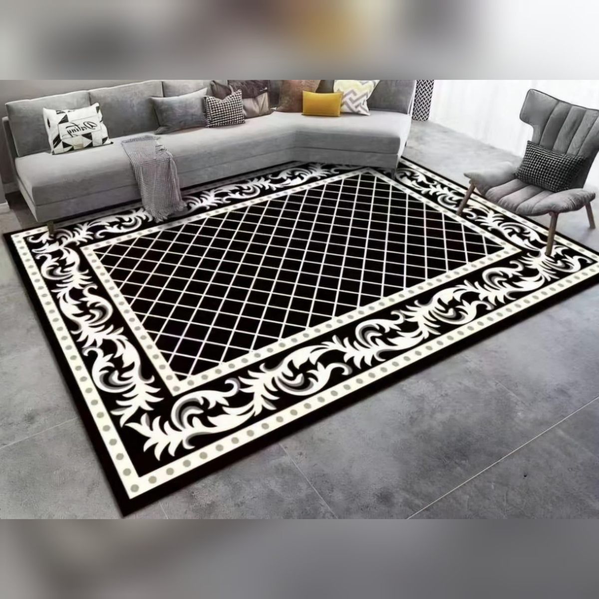 GENERICO - Alfombras Para Living con Diseños Tridimensionales Pro Antideslizante