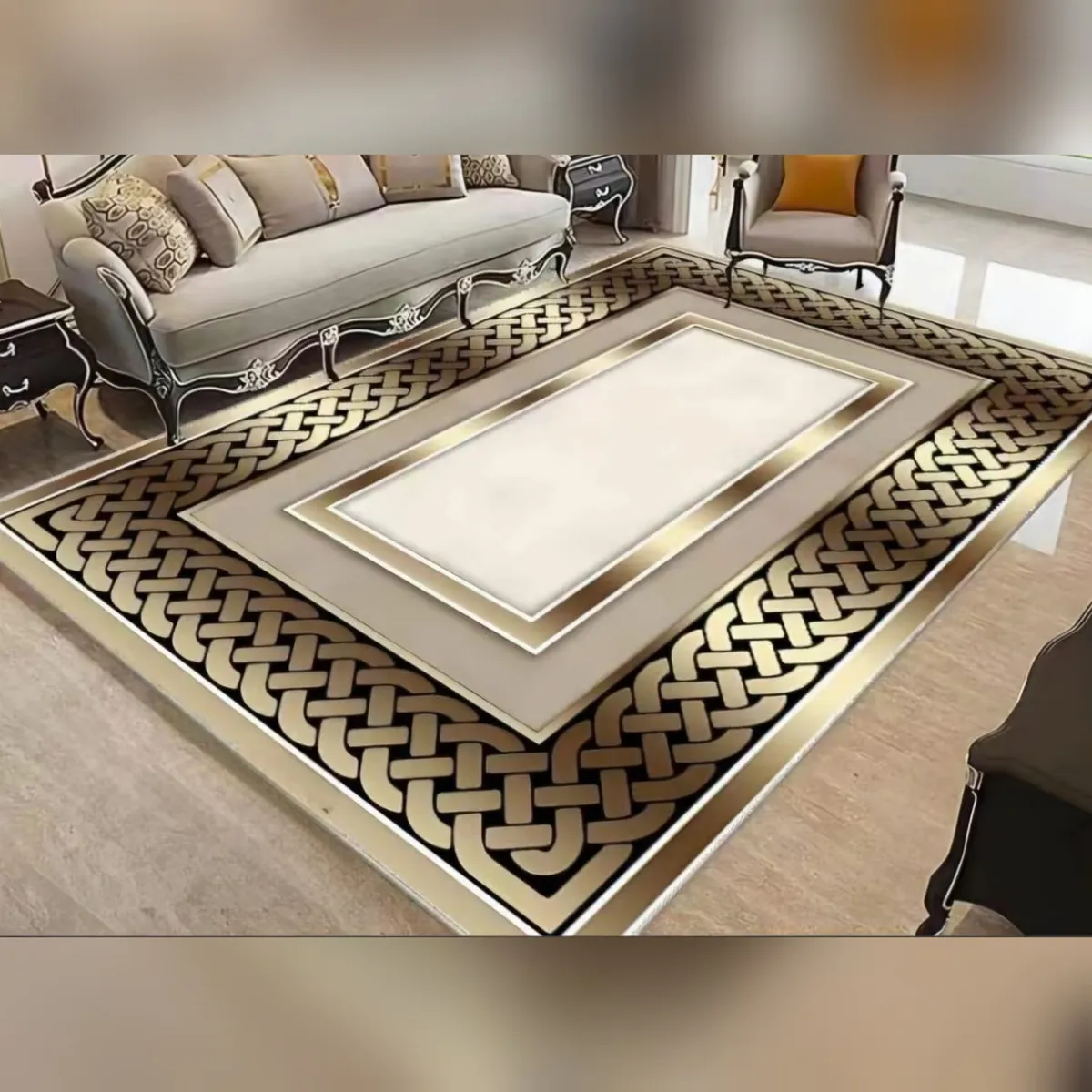 GENERICO - Alfombras Para Living con Diseños Tridimensionales Pro Antideslizante