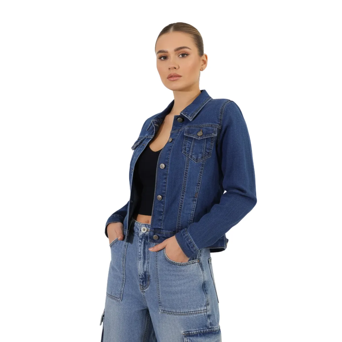 D'JOE - Chaqueta Mezclilla Clasic Woman Mujer