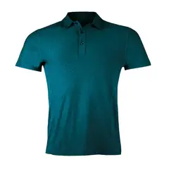 ANDESLAND OUTDOOR APPAREL - Polera Dry Fit Manga Corta Con Cuello Pale Pro Verde Hombre