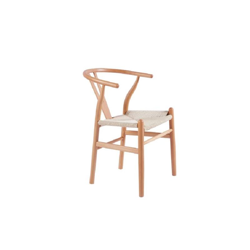 GENERICO - Silla wishbone de madera natural