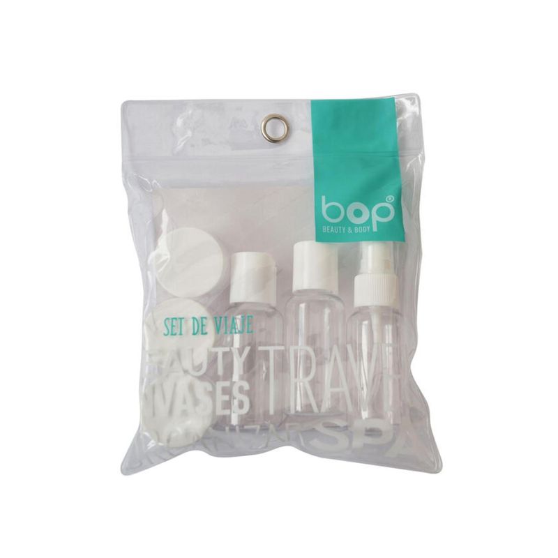 BOP - Set De Viaje 3 Frascos y 3 Recipientes
