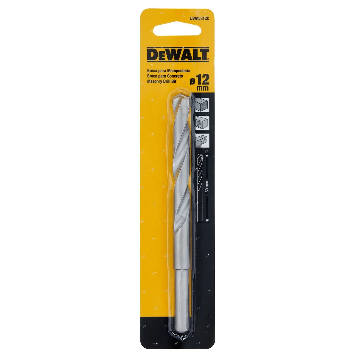 DEWALT - Broca para concreto 12x150mm DEWALT DWA5312C