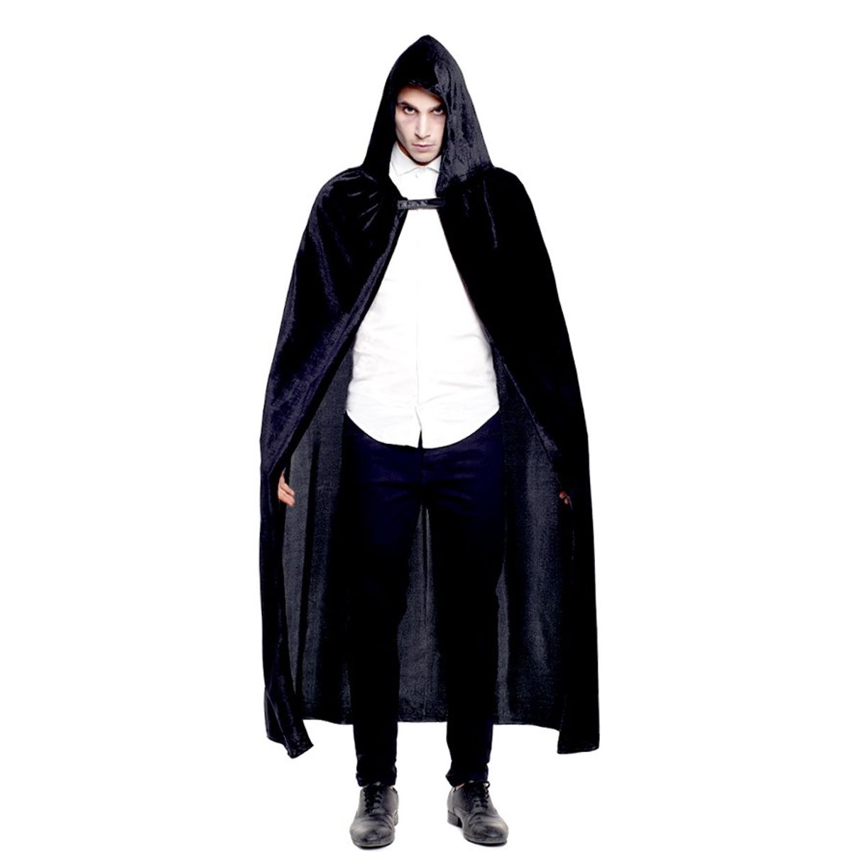 GENERICO - CAPA 90CM TERCIPELO CAPUCHA NEGRA