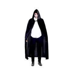 GENERICO - CAPA 90CM TERCIPELO CAPUCHA NEGRA