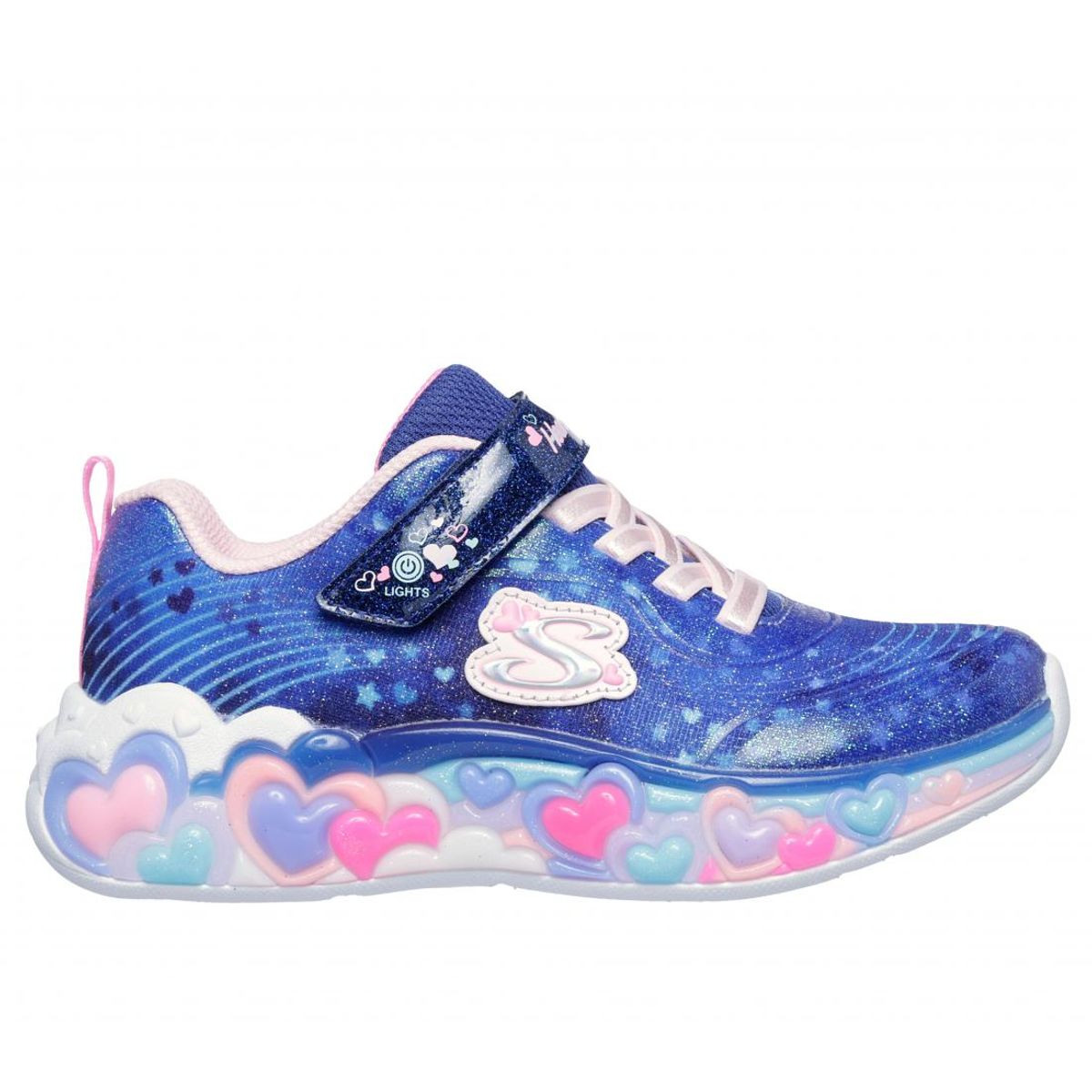 SKECHERS - Zapatilla Niña Eternal Heart Lights Azul Skechers
