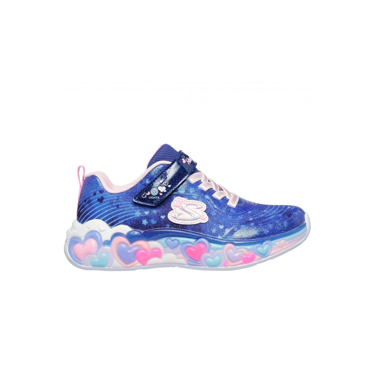 SKECHERS - Zapatilla Niña Eternal Heart Lights Azul Skechers