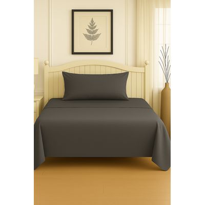 Imagen 2 del producto Set De Sábanas 1.5 Plazas Gris Oscuro