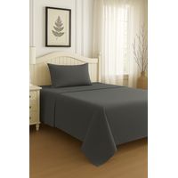 Set De Sábanas 2 Plazas Gris Oscuro