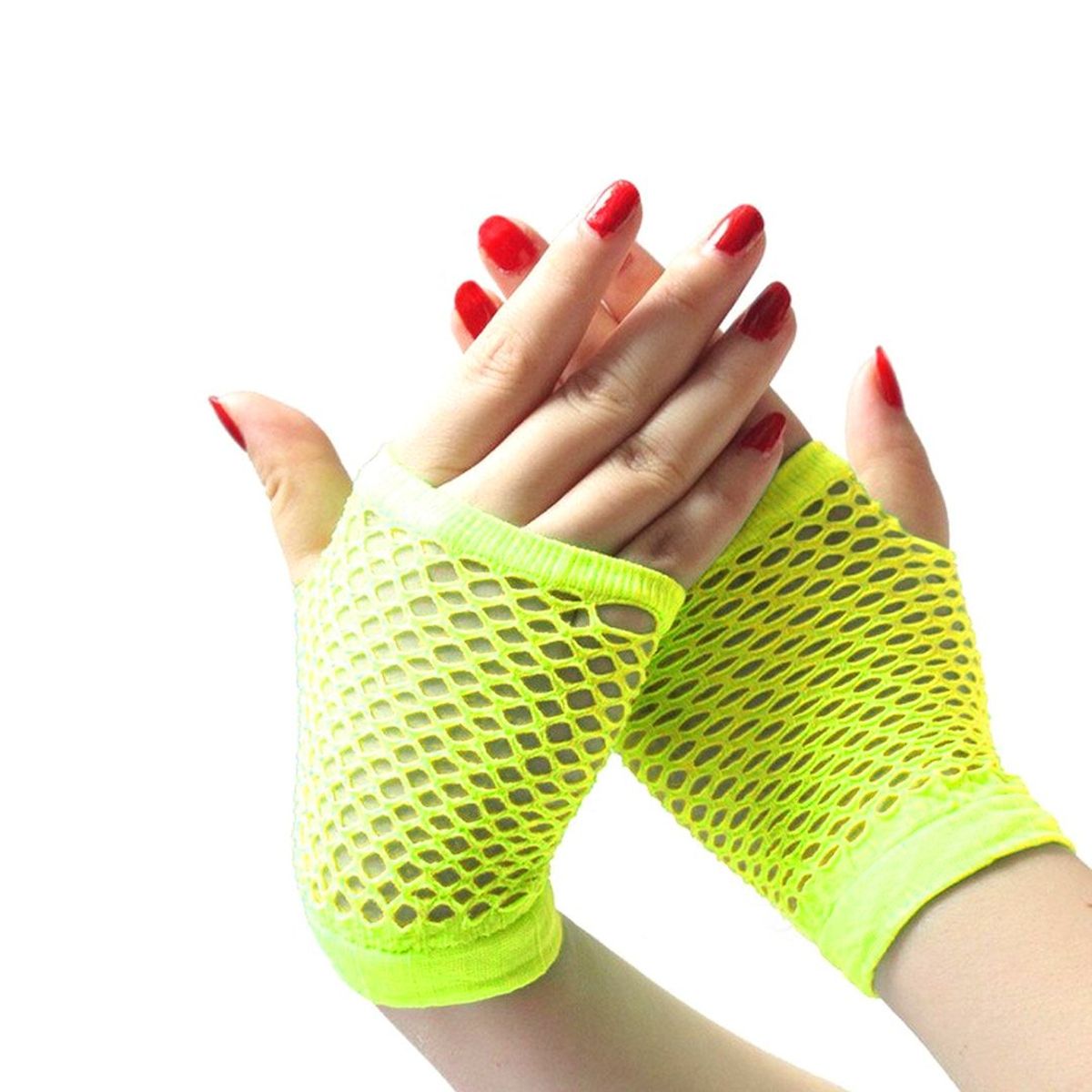 GENERICO - GUANTE MALLA CORTO AMARILLO X1 UNI