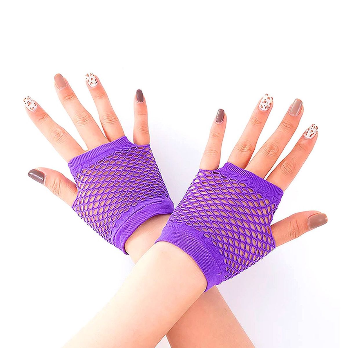 GENERICO - GUANTE MALLA CORTO MORADO X1 UNI