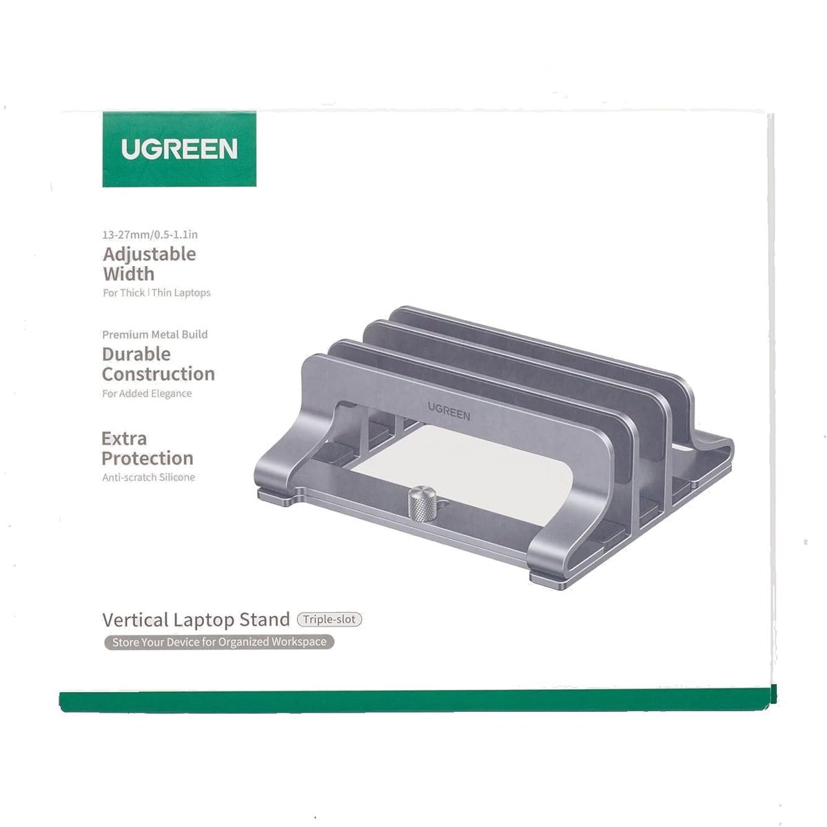 UGREEN - Soporte Vertical Triple Pro Aluminio Para Macbook  Notebook