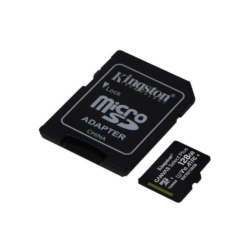 KINGSTON - Memoria 128GB MicroSDHC/SDXC Canvas Select Plus 10 Canvas Select Plus