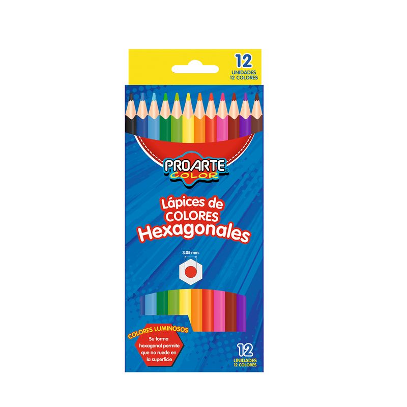 PROARTE - Lápices De Color Proarte Hexag12 Largos Cm Proarte