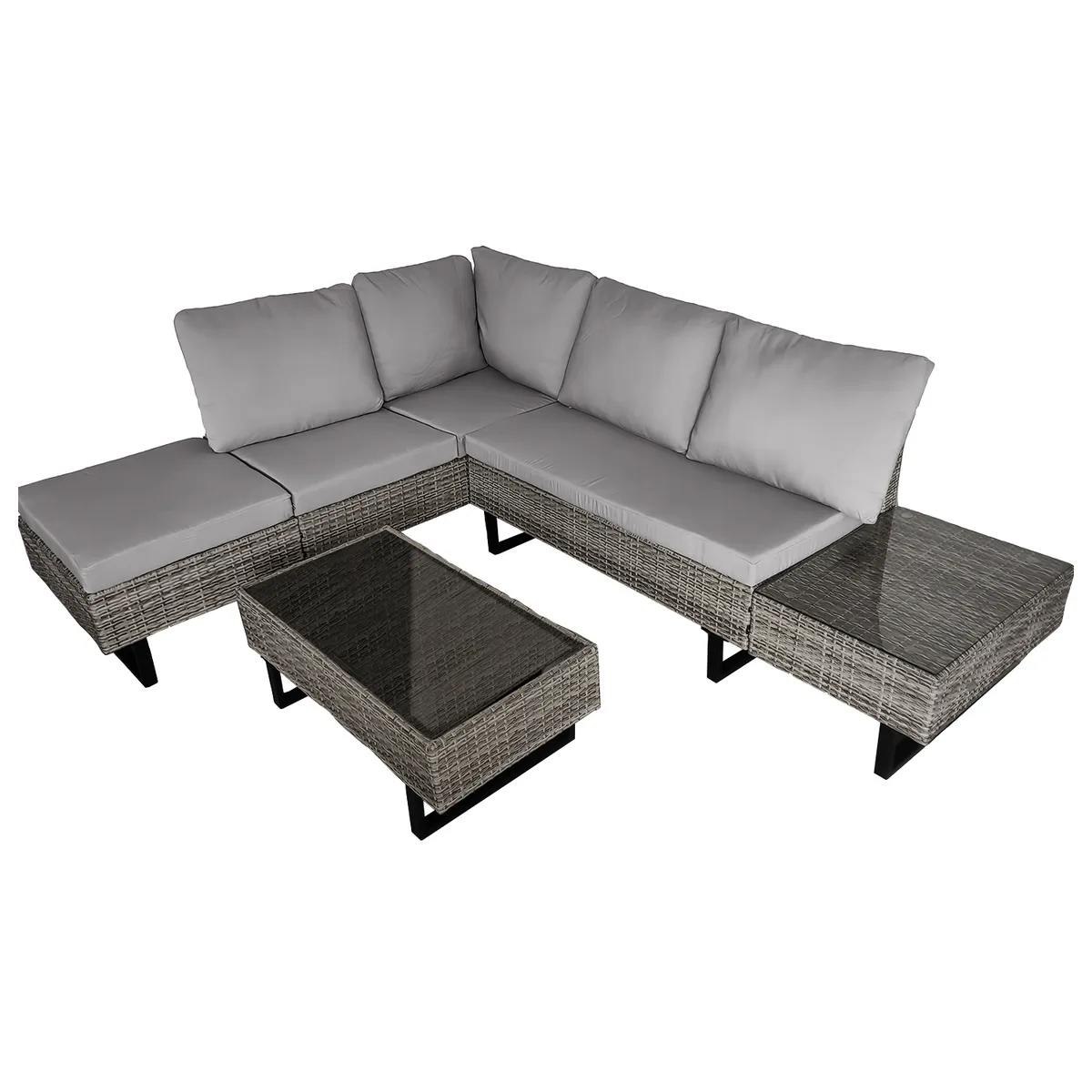 NOVAHUS - Set De Terraza 3 Piezas Sorrento Gris