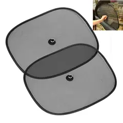 GENERICO - Parasol Sombrillas para ventana Lateral de auto Negro 44x36 (Pack 2 U)