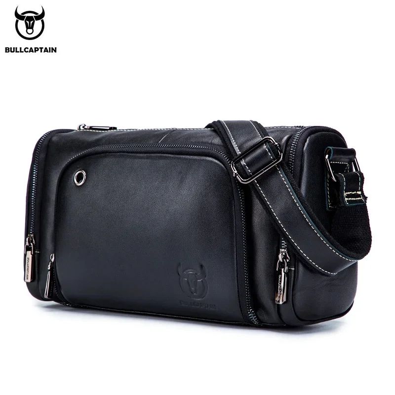 LEVURETT - BOLSO MEDIANO DE CUERO GRASO PARA HOMBRE- BULLCAPTAIN