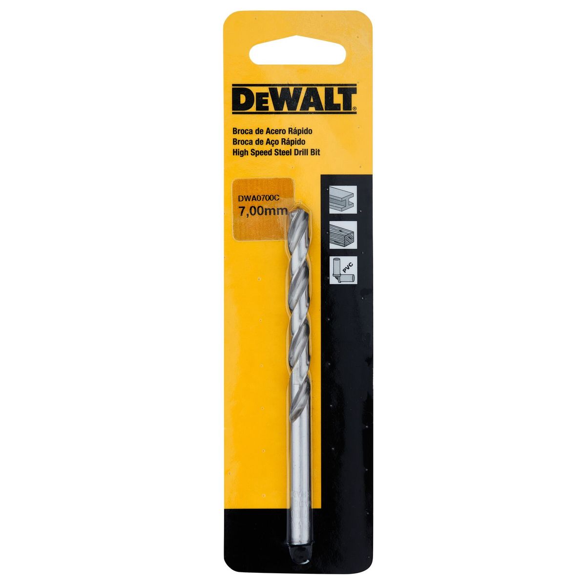 DEWALT - Broca de acero rápido multisuperficie 7mm DEWALT DWA0700C