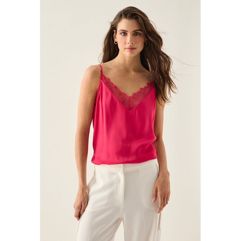 ASH - Blusa Sin Mangas Fucsia Mujer Ash_.