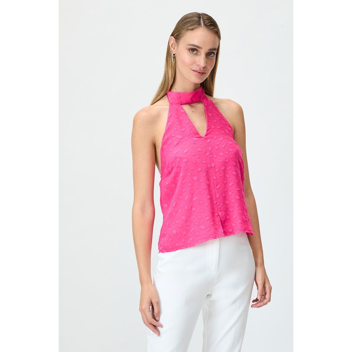 IO - Blusa Sin Mangas Fucsia Mujer Io