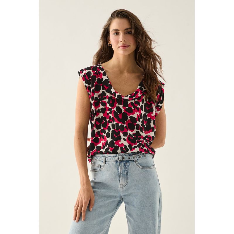 ASH - Blusa Estampada Crudo Ash
