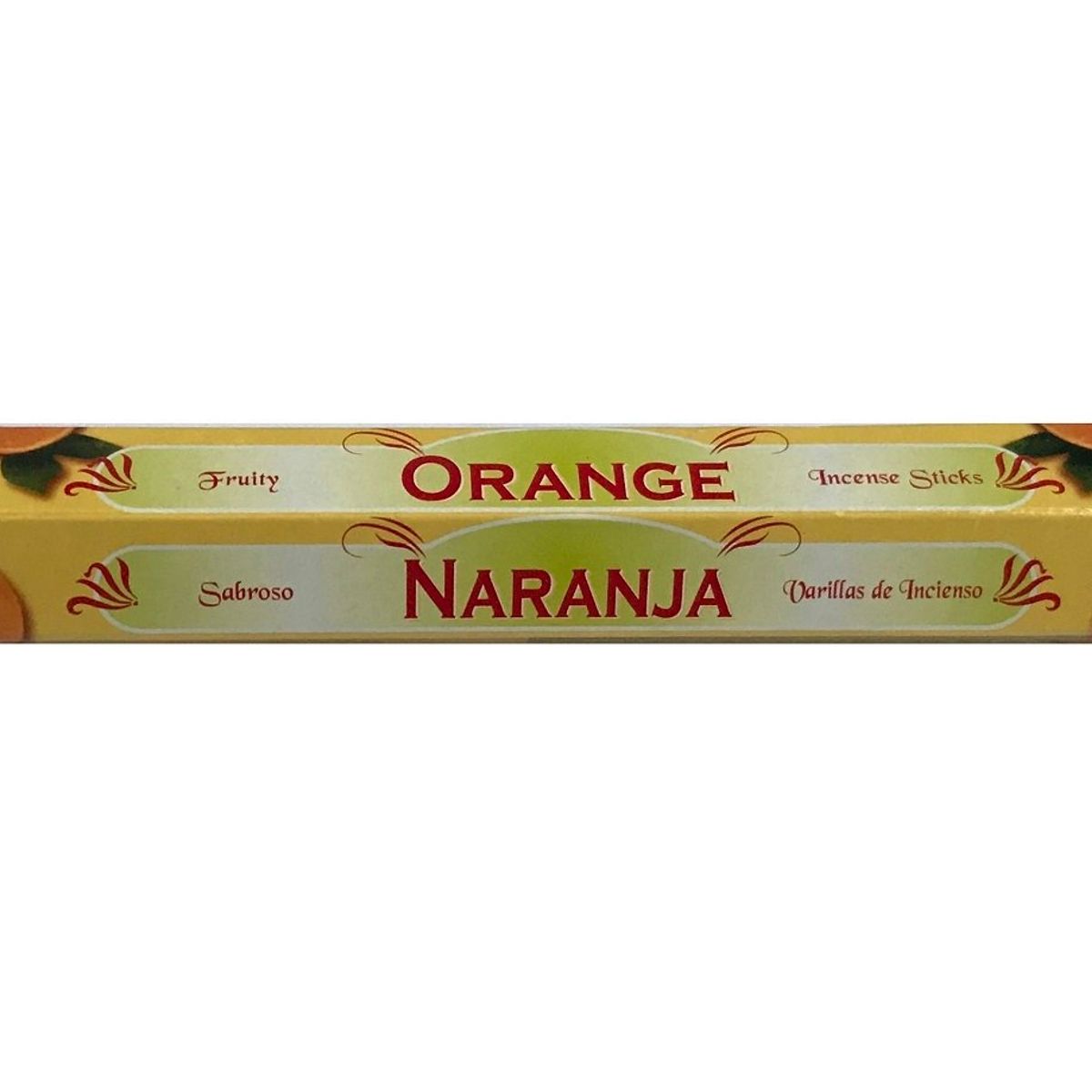 GENERICO - Incienso Aroma Naranja Caja 6 Tubos Hexagonales 120 Varas