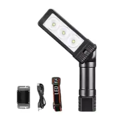 GENERICO - Linterna Led Portátil Recargable Reclinable Magnética 2 En 1 5303