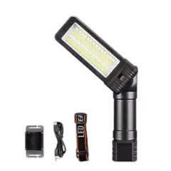 GENERICO - Linterna Led Portátil Recargable Reclinable Magnética 2 En 1 5308