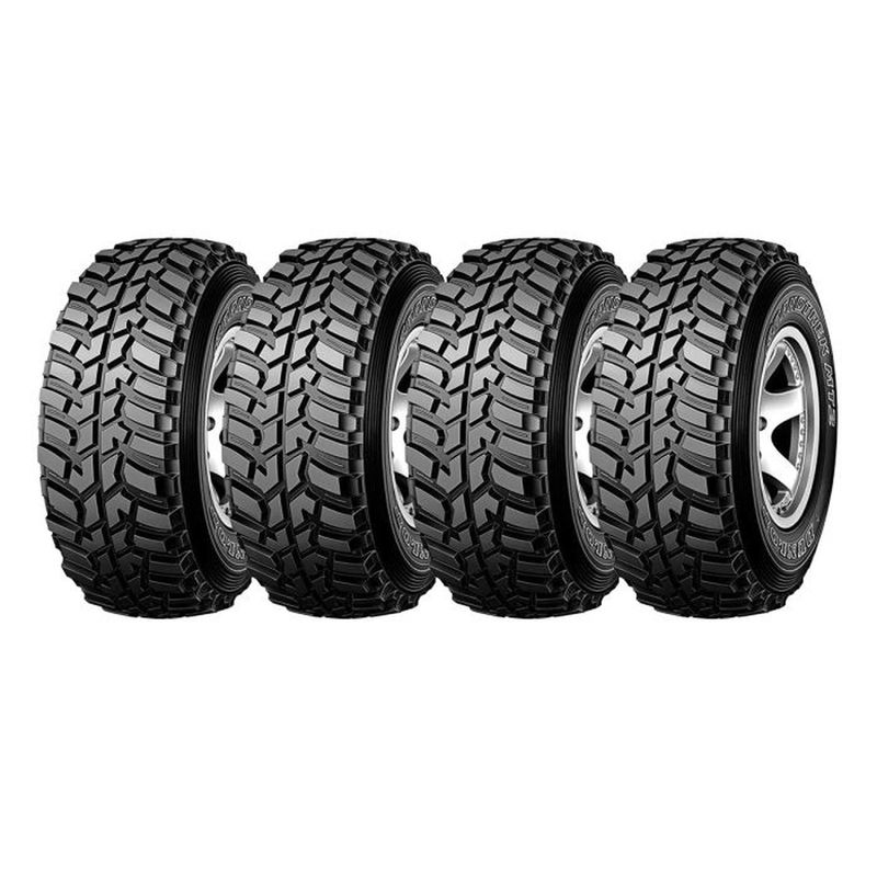 DUNLOP - Set 4 Neumatico 245/75r16 Dunlop Mt2 Mt 120/116q 10pr Blk