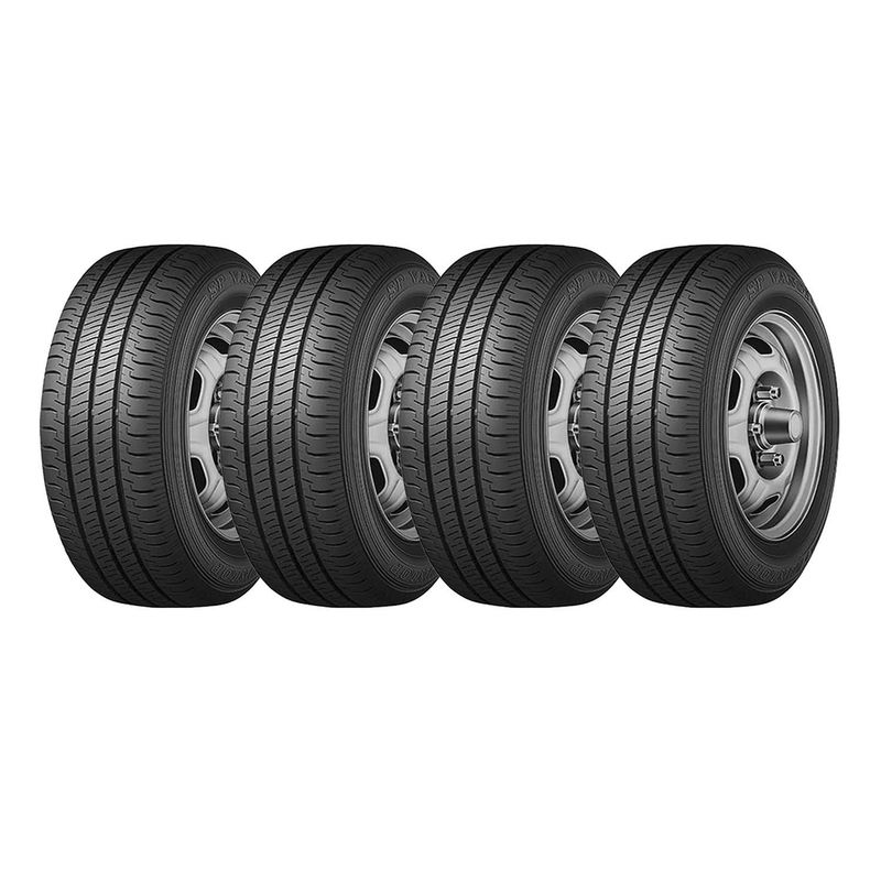 DUNLOP - Set 4 Neumatico 195/75r16 Dunlop Spvan01 Ltr 110n