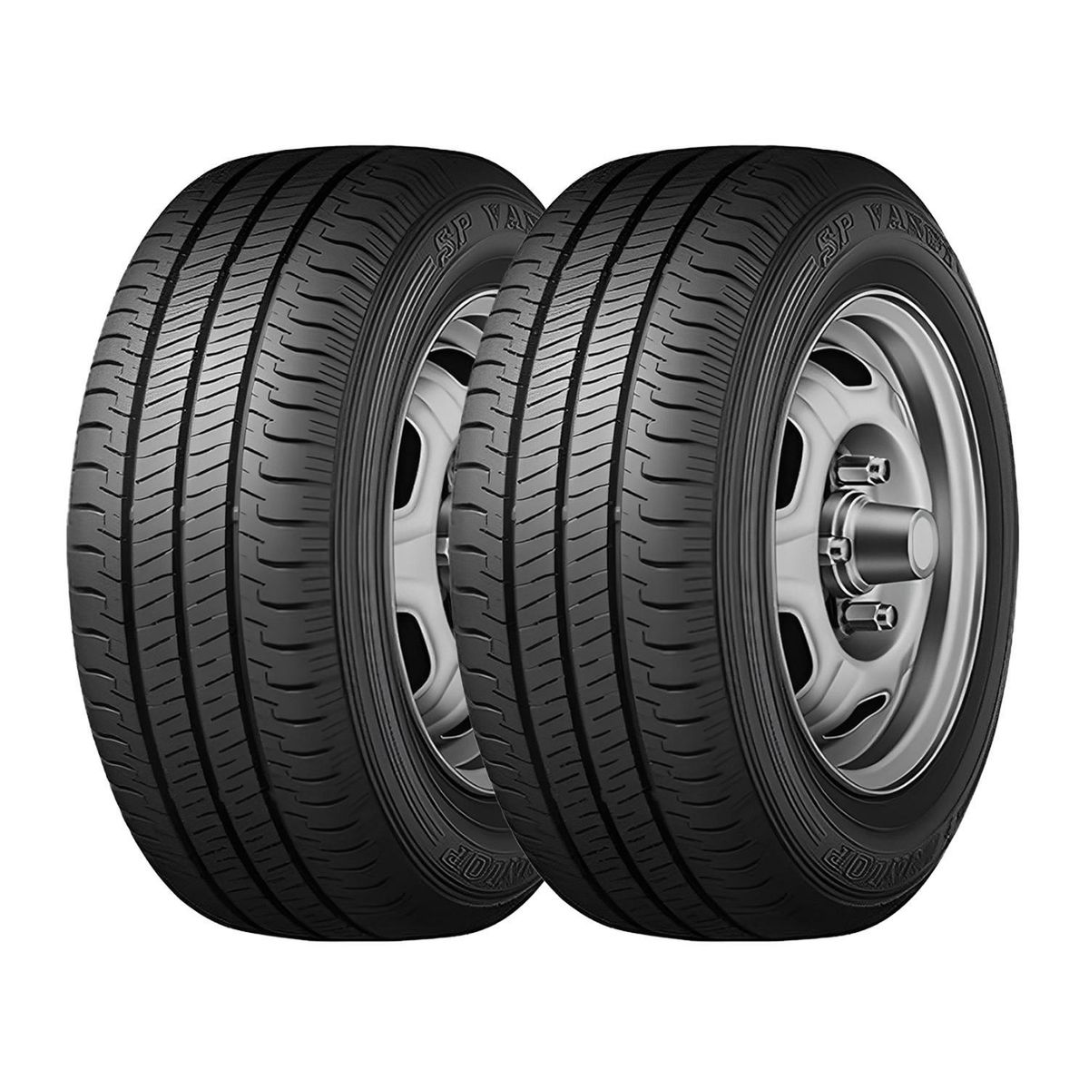 DUNLOP - Set 2 Neumatico 195/75r16 Dunlop Spvan01 Ltr 110n