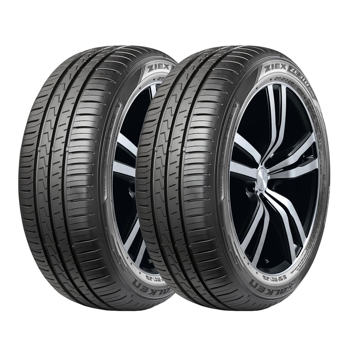 FALKEN - Set 2 Neumaticos 225/45r17 91w Ze310ec Falken Runflat Tl Blk