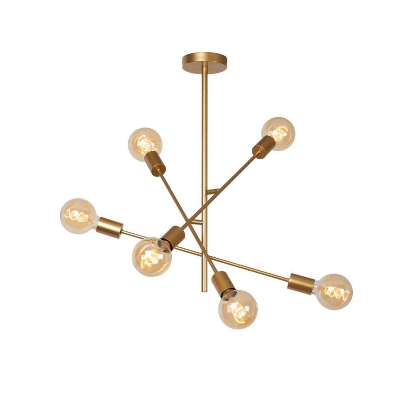 BOSCO - LAMPARA COLGANTE LESTER DORADO MATE 6XE27 - Dorado