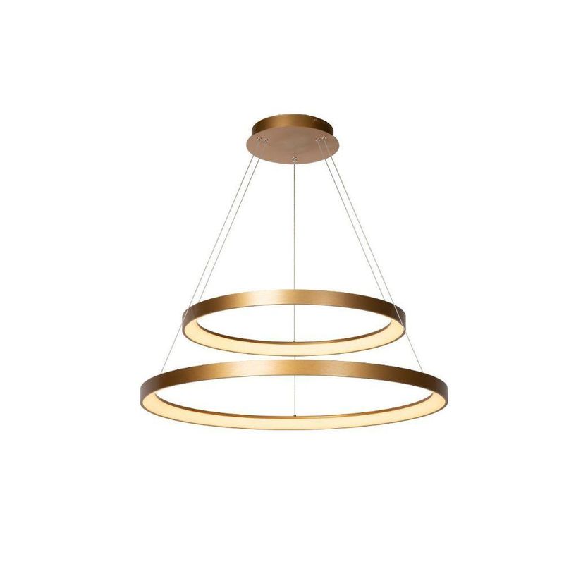 BOSCO - LAMPARA COLGANTE DUO VIDAL DORADO MATE LED Ø78cm - Dorado