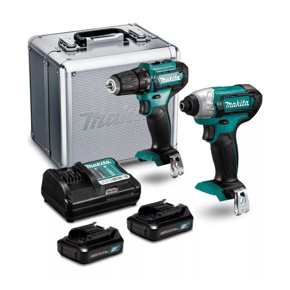 MAKITA - TALADRO +ATORNILLADOR IMPACTO + KIT+MALETA CLX224SAX MAKITA