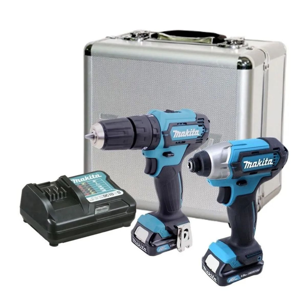 MAKITA - TALADRO +ATORNILLADOR IMPACTO + KIT+MALETA CLX224SAX MAKITA