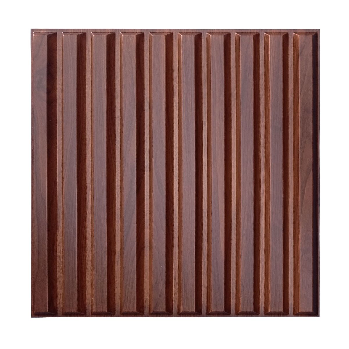MERCAR RAY - Panel Decorativo 3D PVC Nogal 4m² 16 paneles 50x50cm
