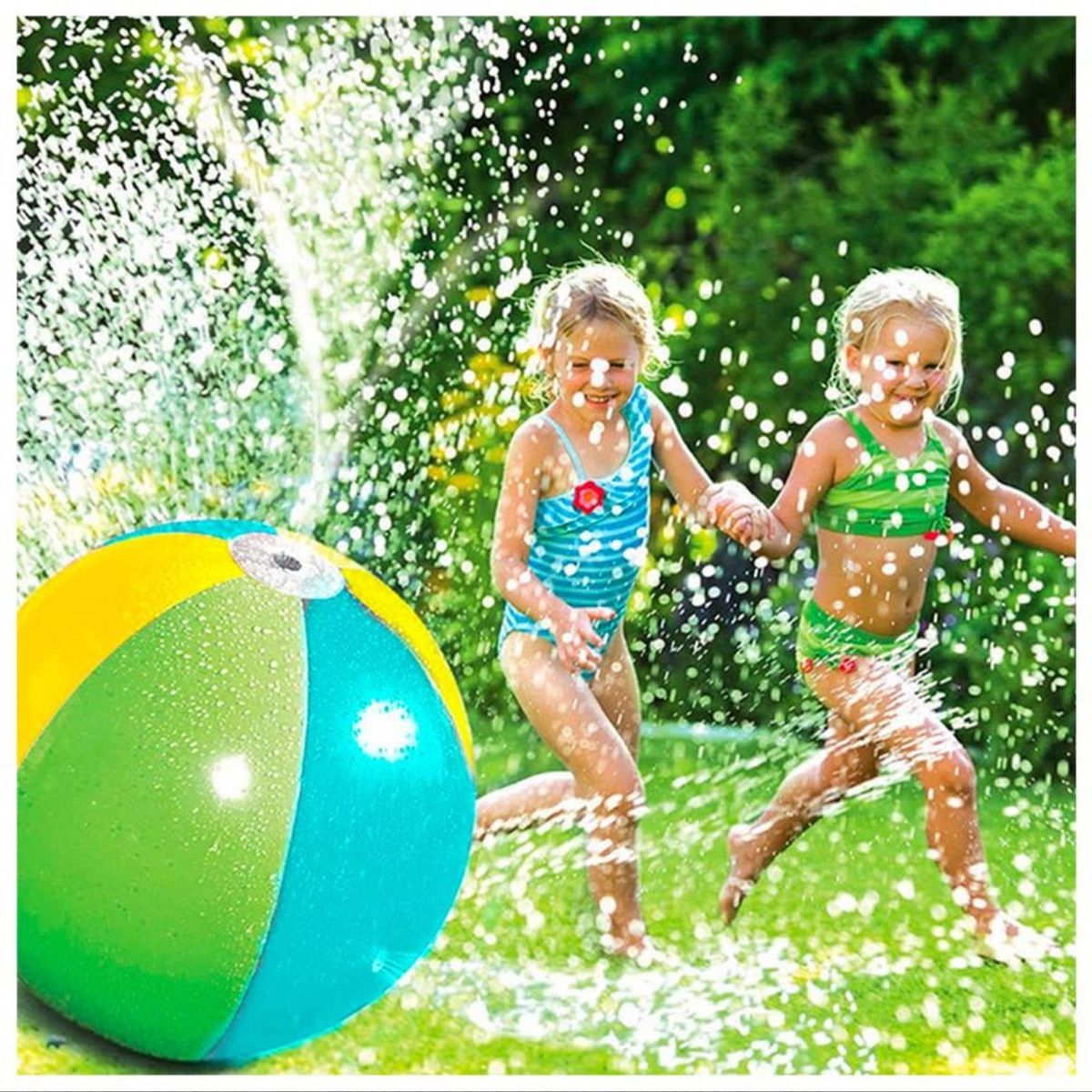GENERICO - Pelota Inflable Con Rociador De Agua Piscina Niños Verano
