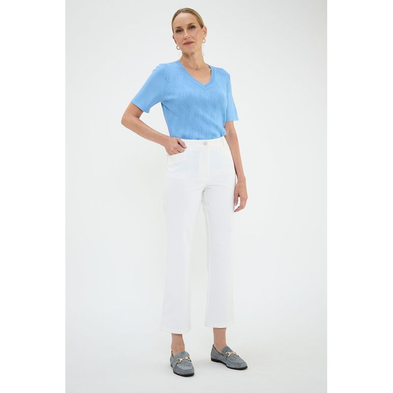 MA GRIFFE - Pantalon Crudo Mujer Magriffe