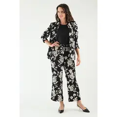 MA GRIFFE - Blazer Estampado Negro Magriffe