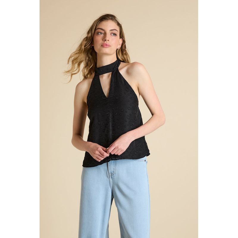 IO - Blusa Lisa Negro iO