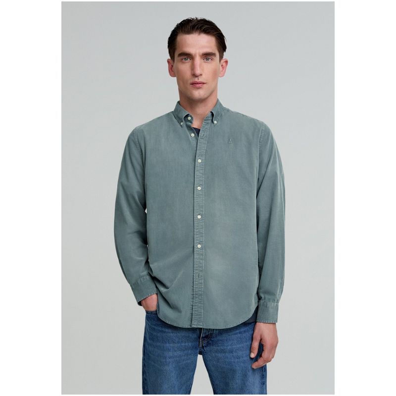 SCALPERS - Corduroy Bd Shirt Khaki